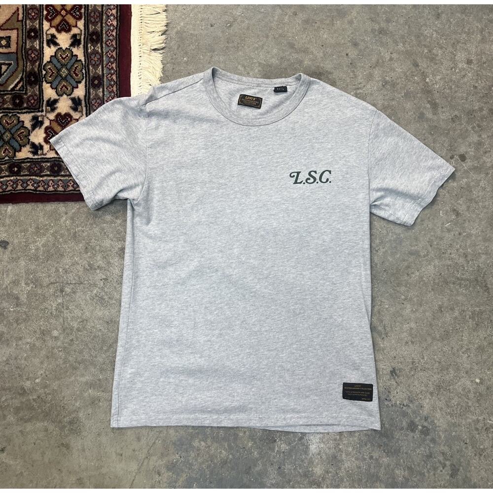 Levi's Skateboarding Collection T-Shirt Grey Thank You For Riding With Us! Small